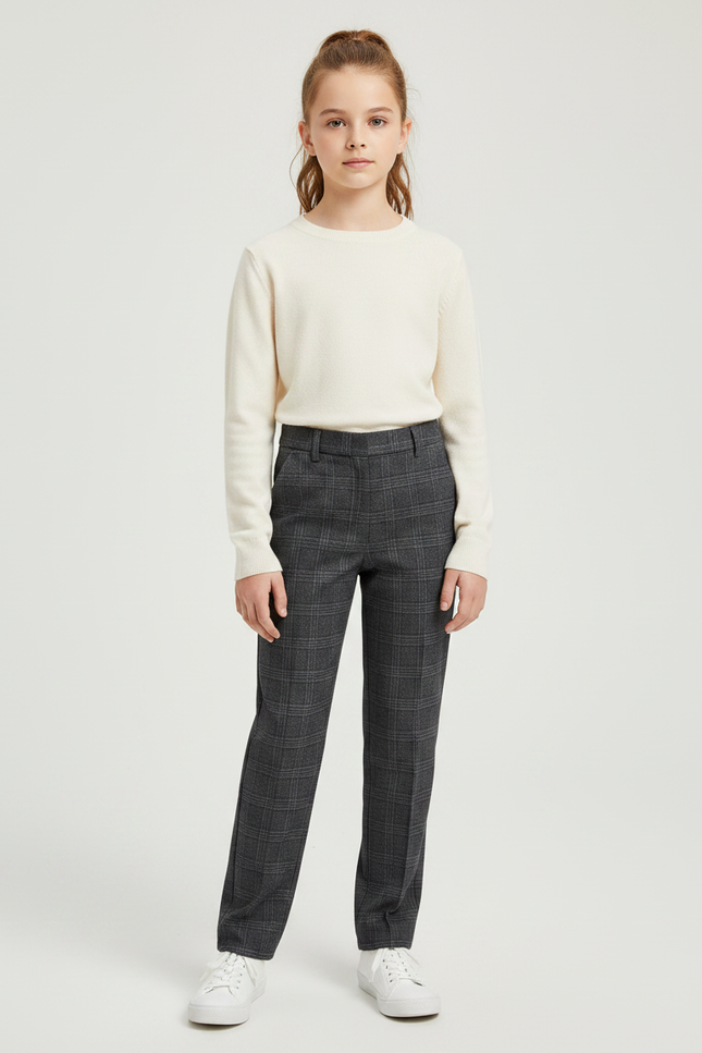 Pantalon Tartan Gris - Tweed