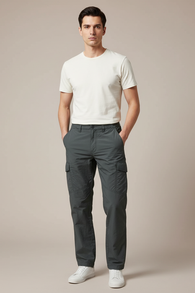 Pantalon Treillis Gris - Polyester