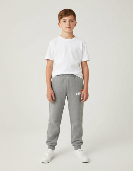 Pantalon Gris Molletonné Confortable Logo Enfant