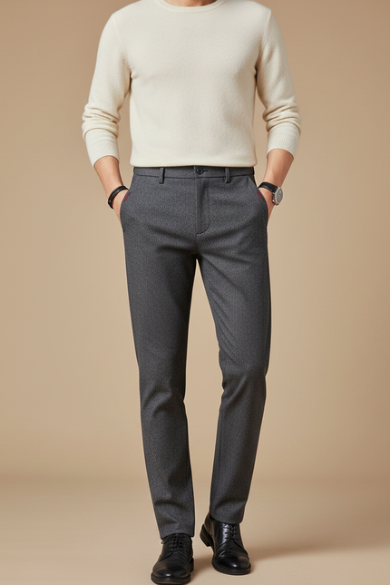 Pantalon Slim Fit Gris - Laine
