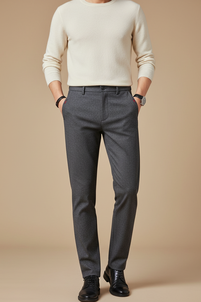 Pantalon Slim Fit Gris - Laine