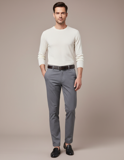Pantalon Slim Homme Gris - Polyester