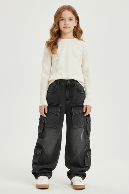 Pantalon Cargo Militaire Gris - Jean