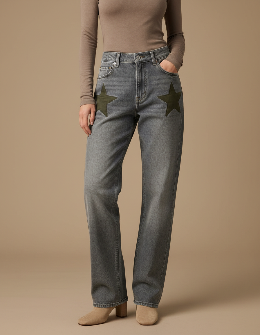 Pantalon Bleu Gris - Jean