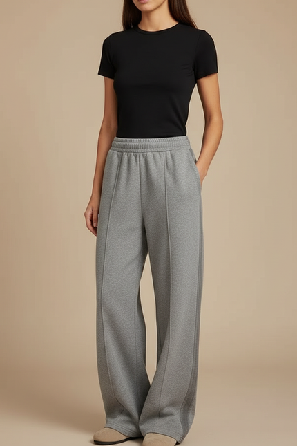 Pantalon Gris Perle - Molleton