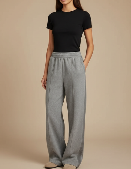 Pantalon Gris Perle - Molleton