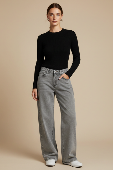 Pantalon Gris Délavé - Jean