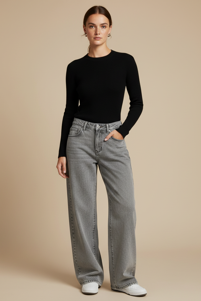 Pantalon Gris Délavé - Jean