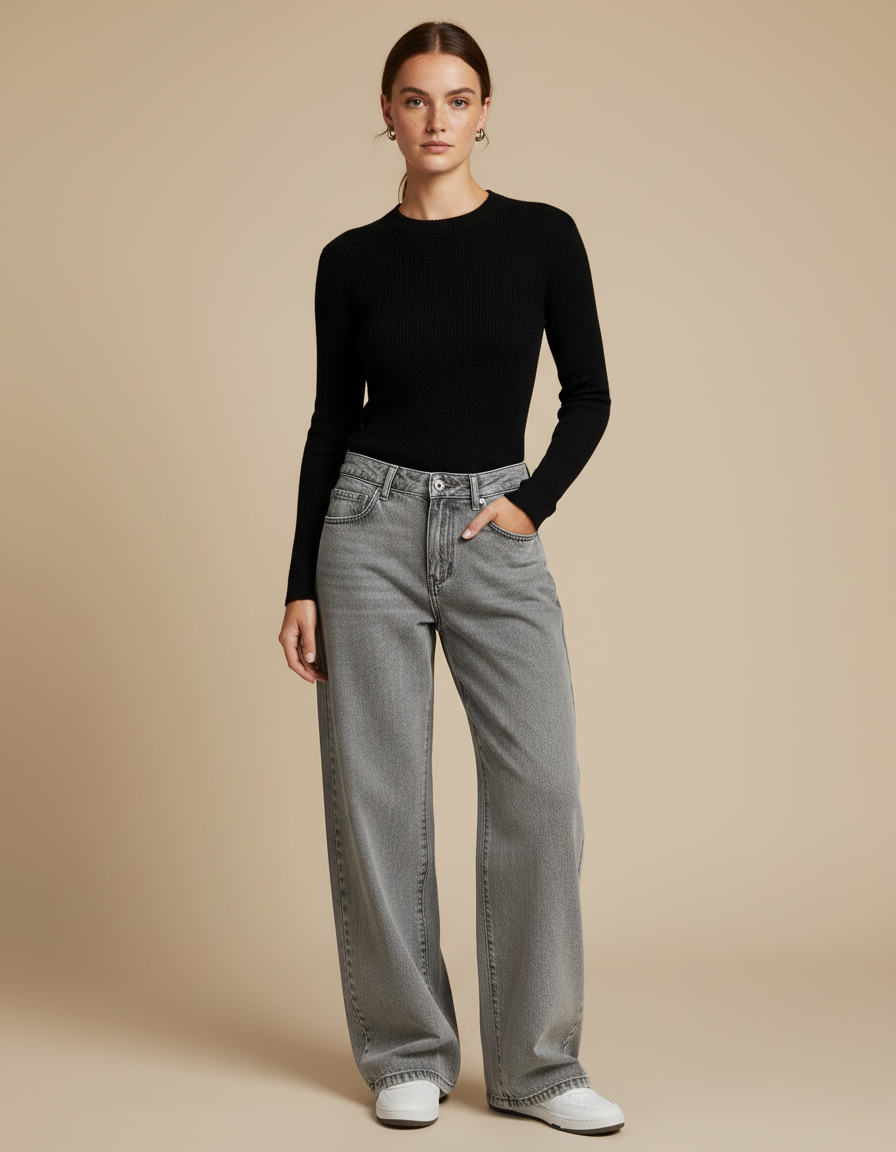 Pantalon Gris Délavé - Jean