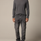 Pantalon Gris Cargo Denim Ample Décontracté Homme - Jean