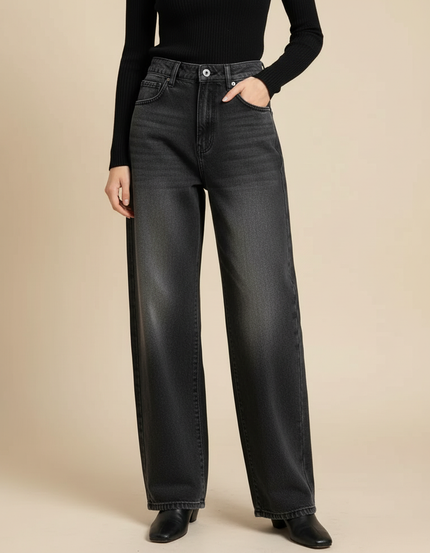 Pantalon Gris Noir - Jean