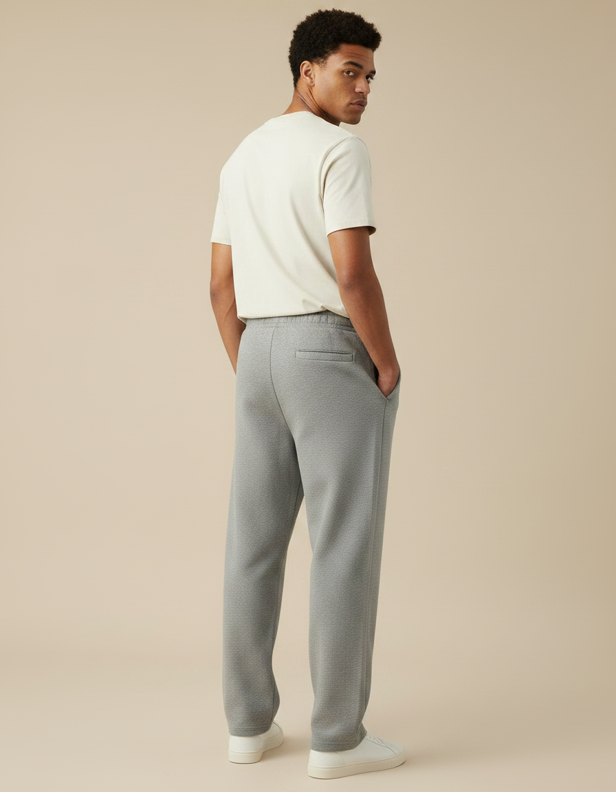 Pantalon Baggy Gris - Molleton - vue 2