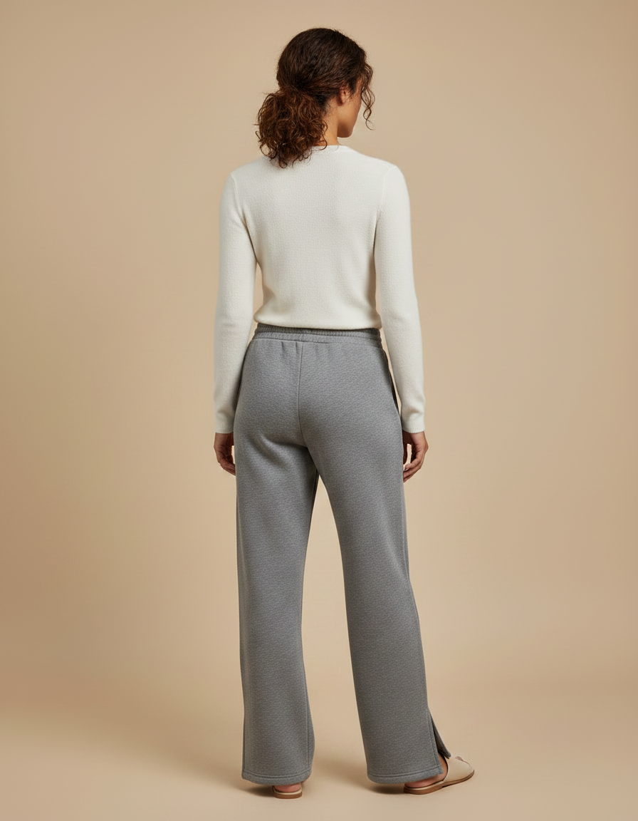 Pantalon Gris Marengo - Molleton - vue 2