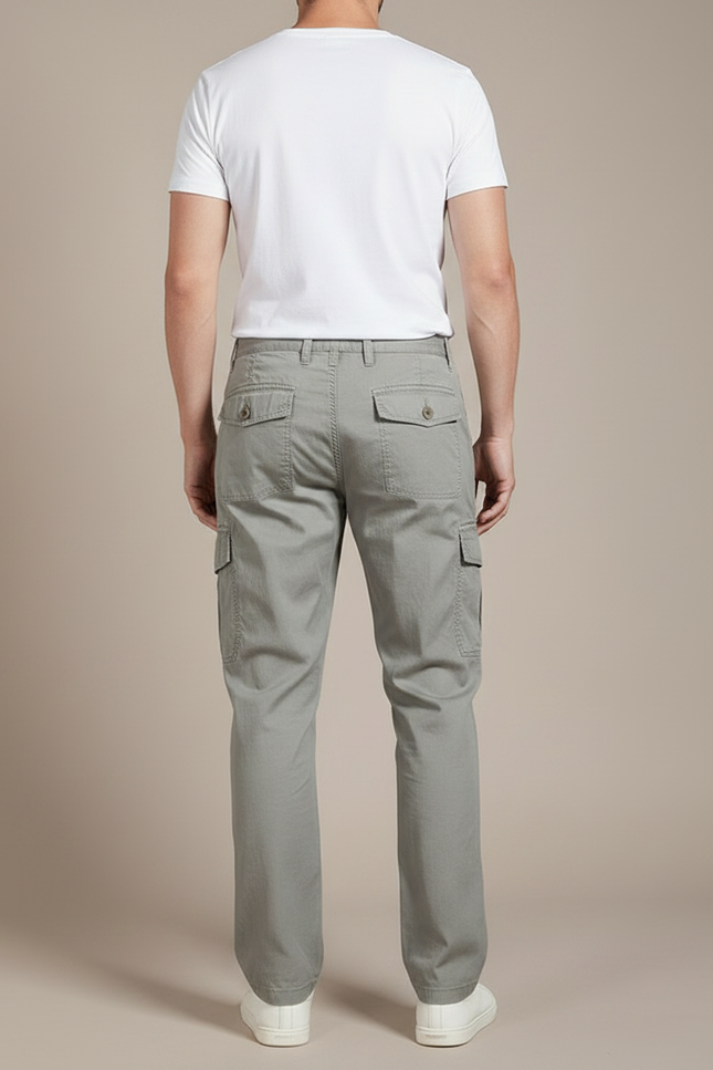 Pantalon Battle Gris - Gabardine - vue 2