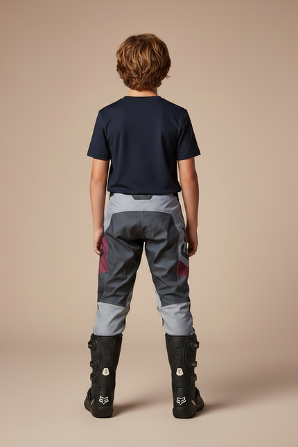 Pantalon Gris Motocross Racing Enfant Durable Sportif - Polyester - vue 2