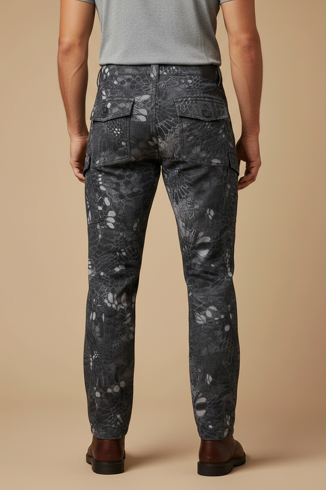 Pantalon Camouflage Homme Gris - Toile - vue 2