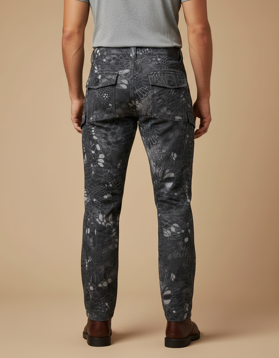 Pantalon Camouflage Homme Gris - Toile - vue 2