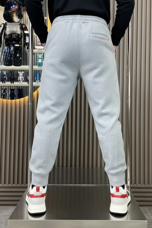Pantalon Gris Jogging Coton Confortable Décontracté Homme - Molleton