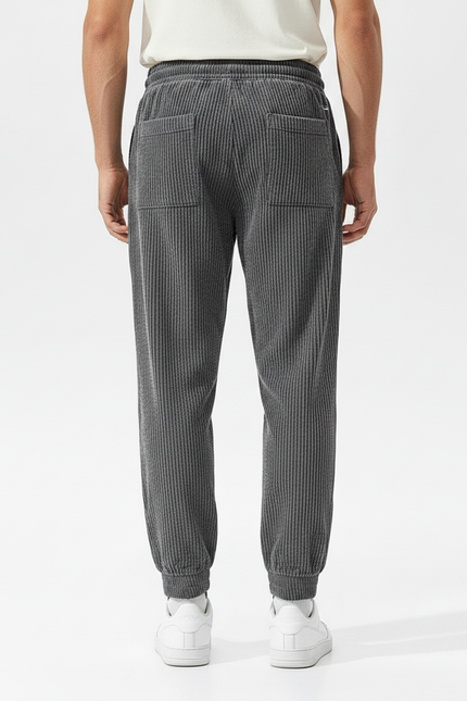 Pantalon Jogger Gris - Cordé - vue 2