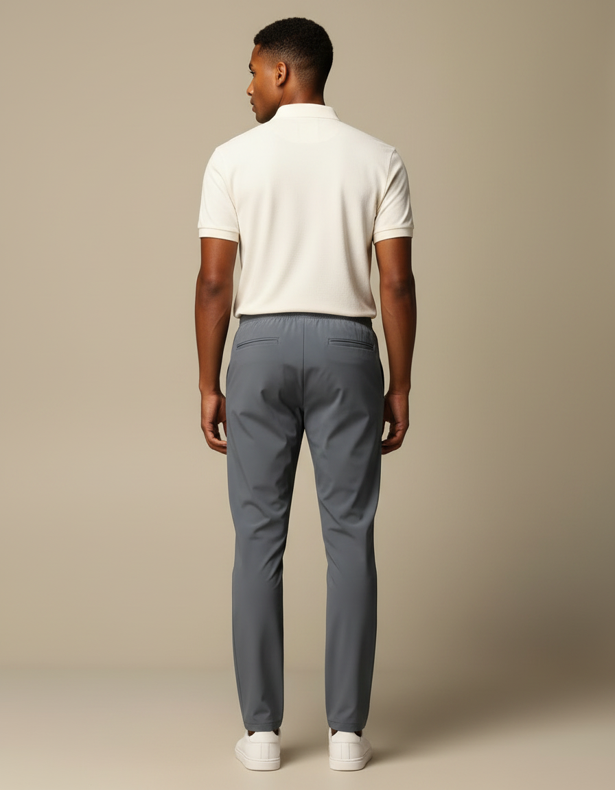 Pantalon Gris Sport Décontracté Léger Homme - Polyester - vue 2