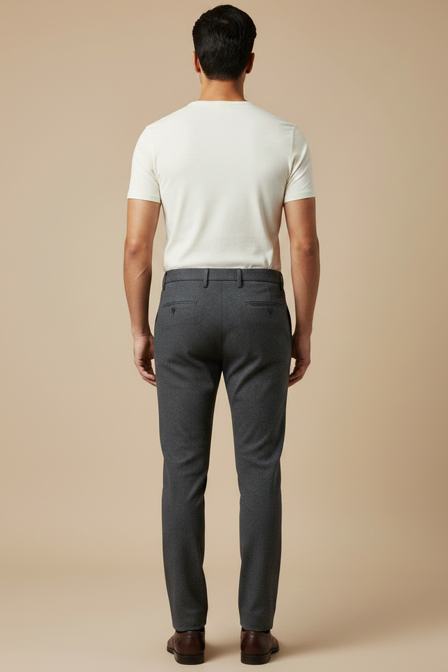 Pantalon Habille Gris - Laine - vue 2
