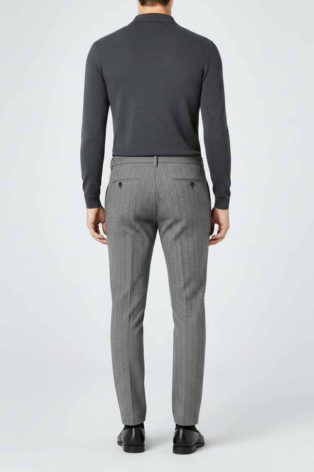Pantalon Gris Habille Homme - Laine - vue 2