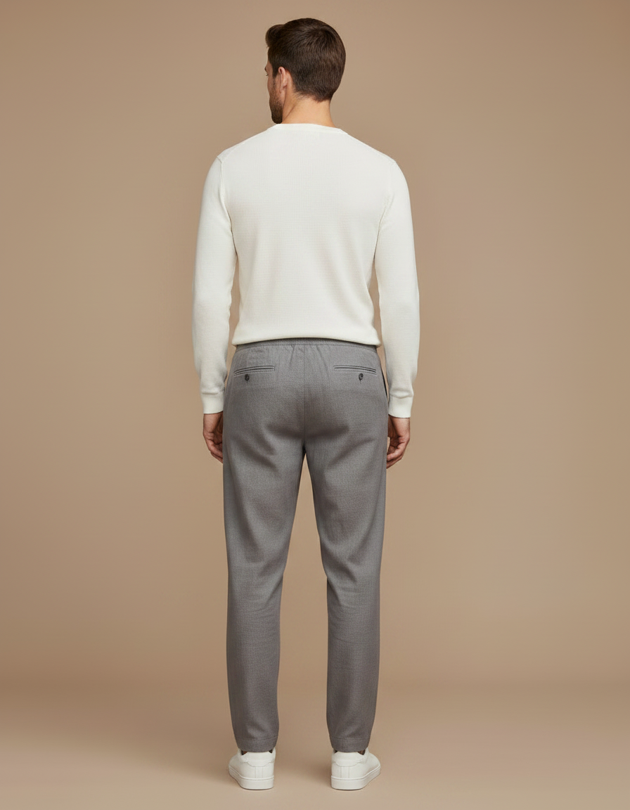 Pantalon Lin Gris - vue 2