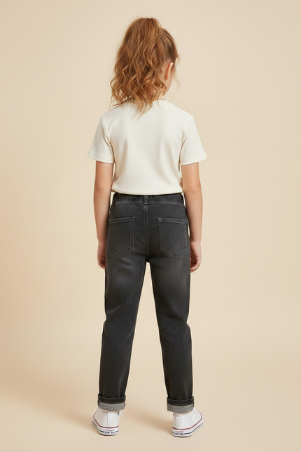 Pantalon Gris Denim Ample Enfant - Jean - vue 2