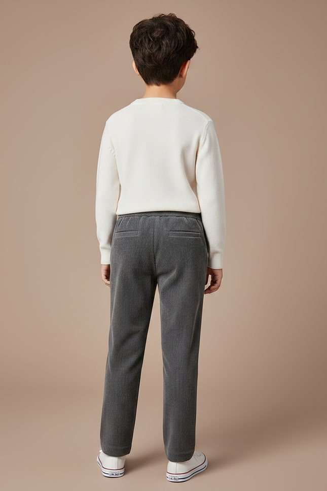 Pantalon Gris 8b95 - Cordé - vue 2