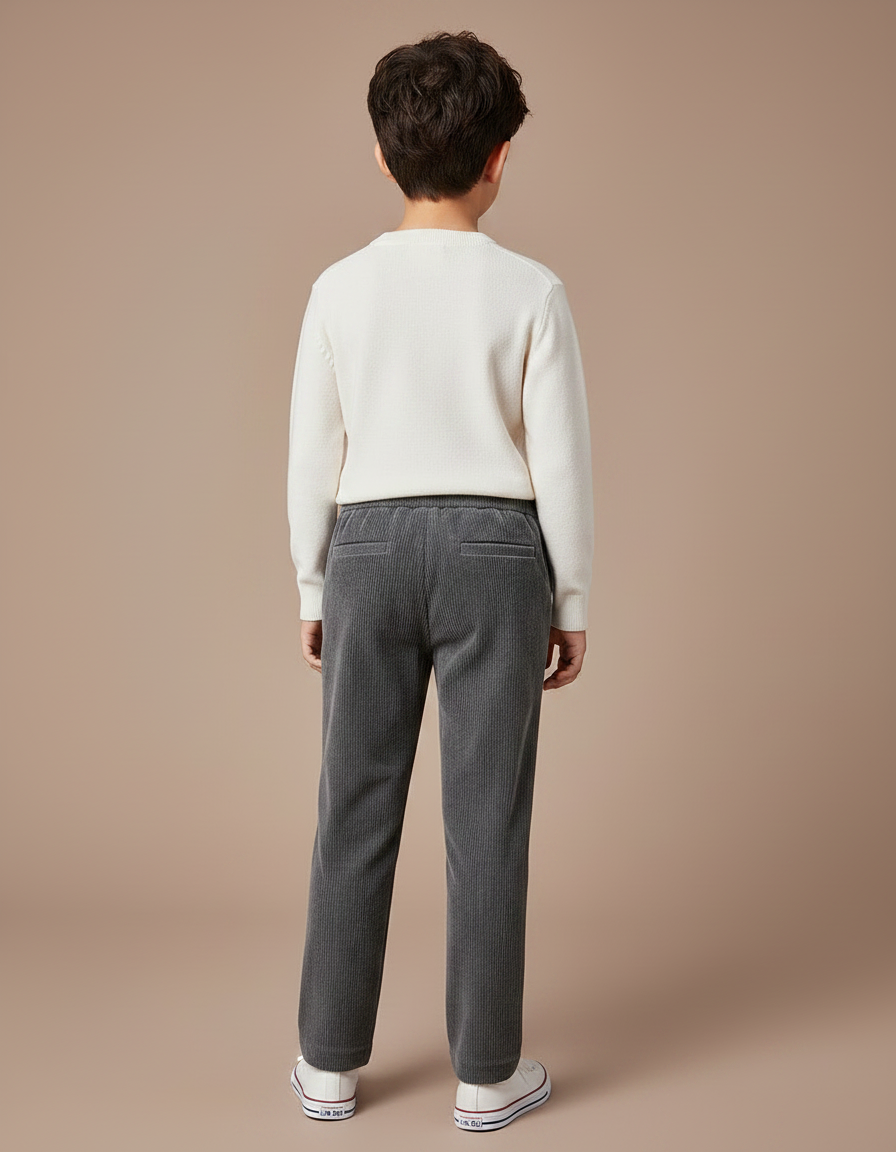 Pantalon Gris 8b95 - Cordé - vue 2
