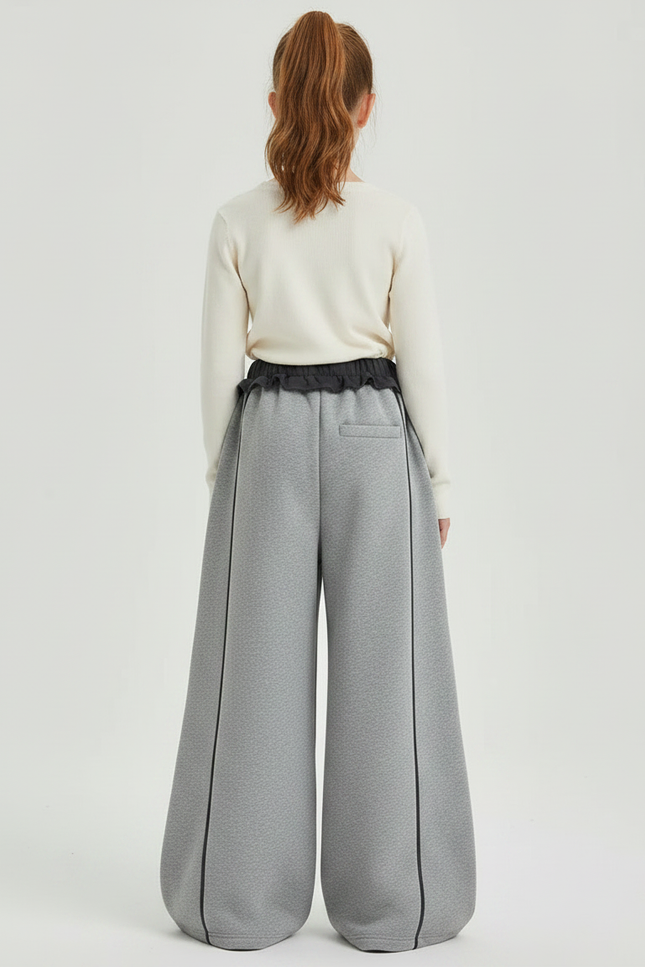Pantalon Gris Argenté - Molleton - vue 2