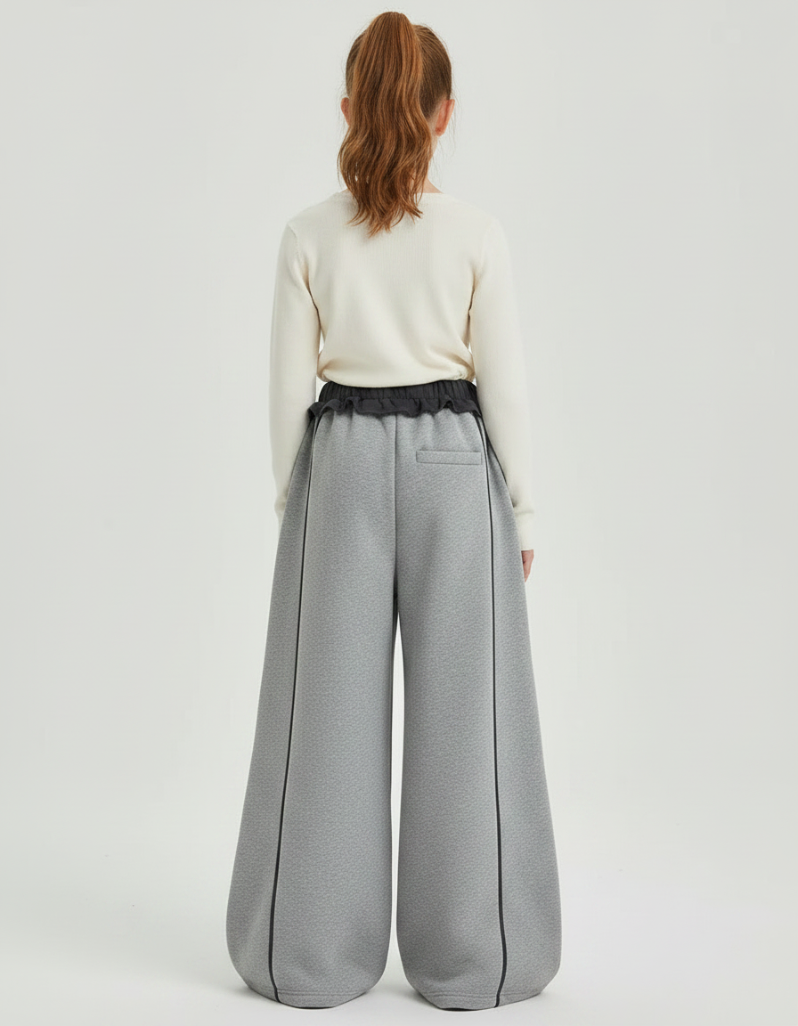 Pantalon Gris Argenté - Molleton - vue 2