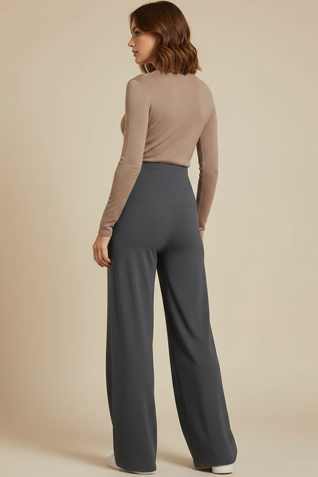 Pantalon Grossesse Gris - Maille - vue 2