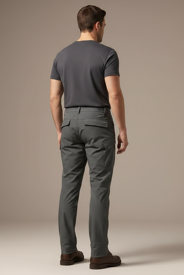 Pantalon Tactique Gris - Gabardine - vue 2