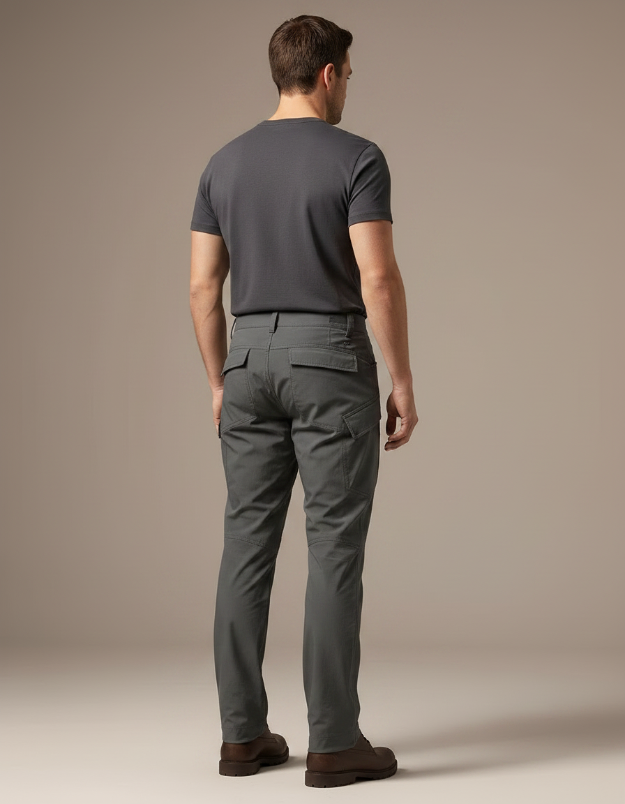 Pantalon Tactique Gris - Gabardine - vue 2