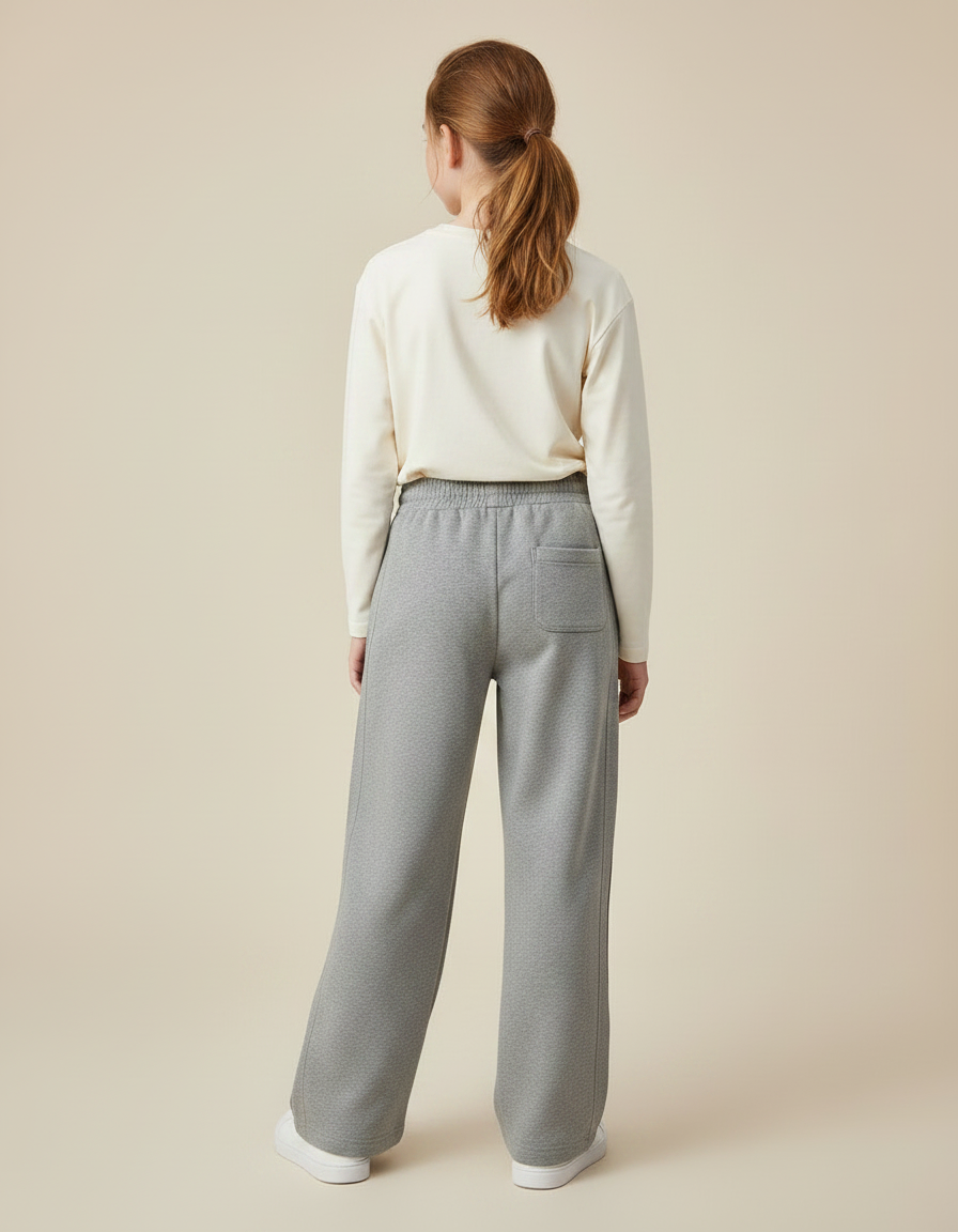 Pantalon Gris Ado - Molleton - vue 2