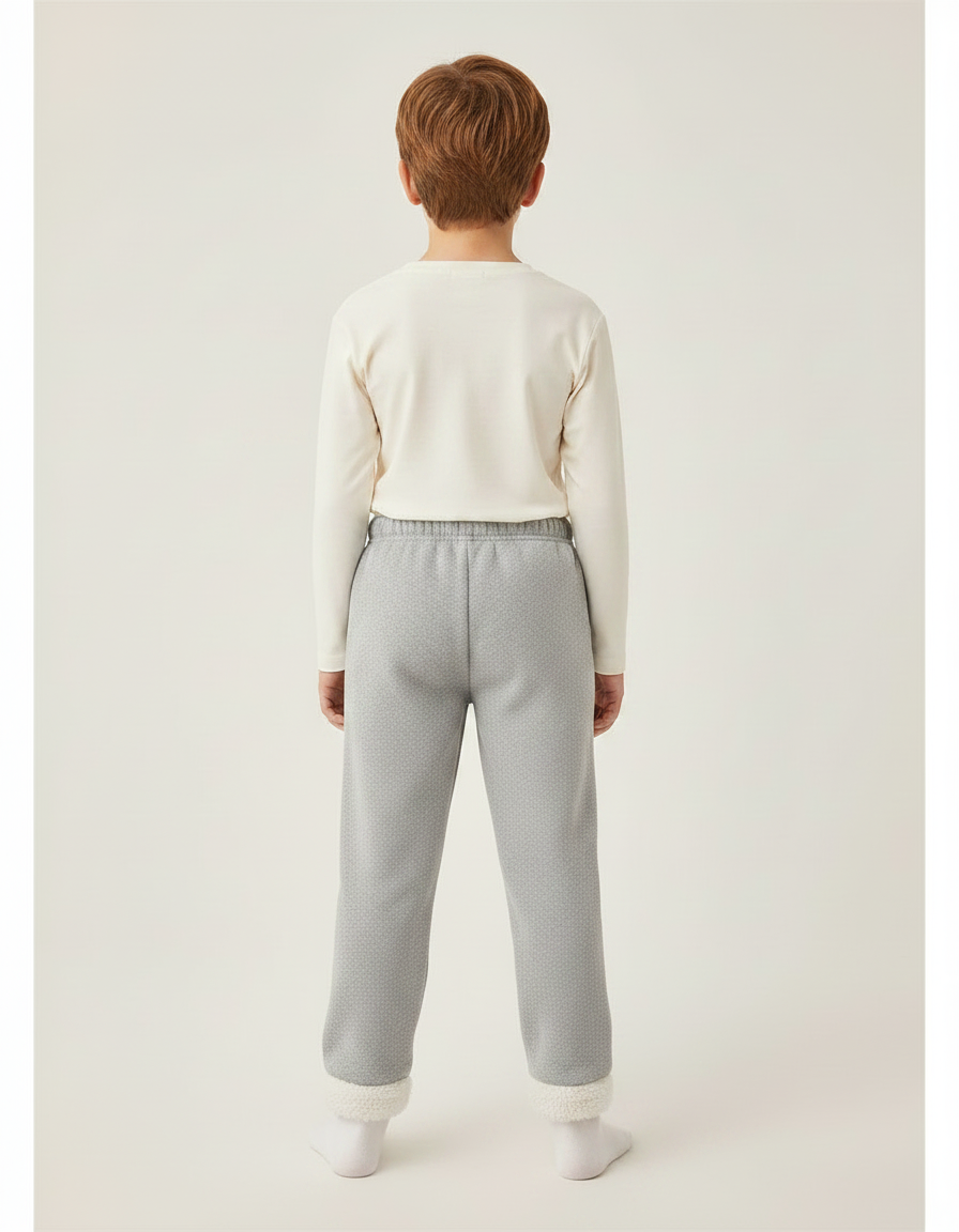 Pantalon Gris Garcon - Molleton - vue 2