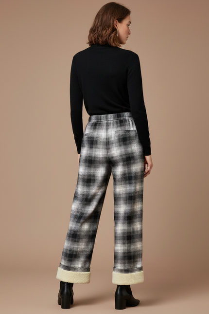Pantalon Carreaux Gris - Tweed - vue 2