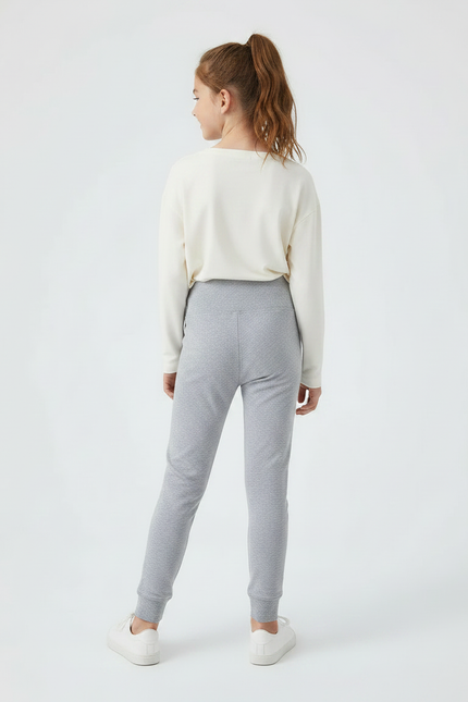 Pantalon Skinny Gris - Molleton - vue 2