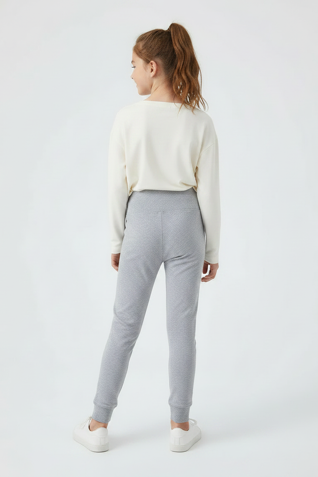 Pantalon Skinny Gris - Molleton - vue 2