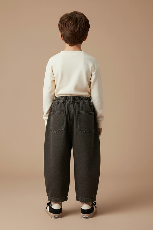 Pantalon Gris Ample Décontracté Confortable Garçon - Molleton - vue 2