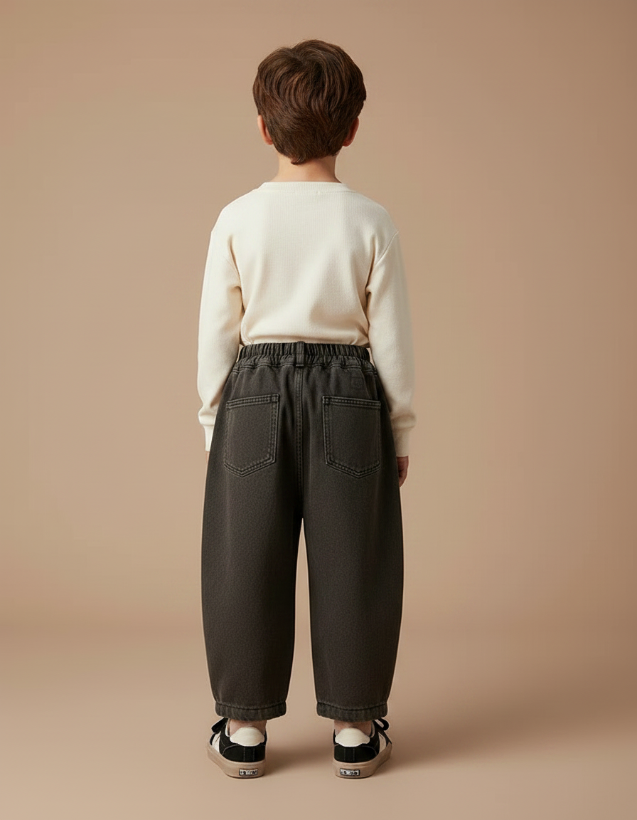 Pantalon Gris Ample Décontracté Confortable Garçon - Molleton - vue 2