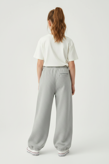 Pantalon Gris Souris - Molleton - vue 2