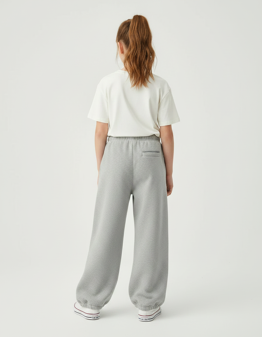 Pantalon Gris Souris - Molleton - vue 2