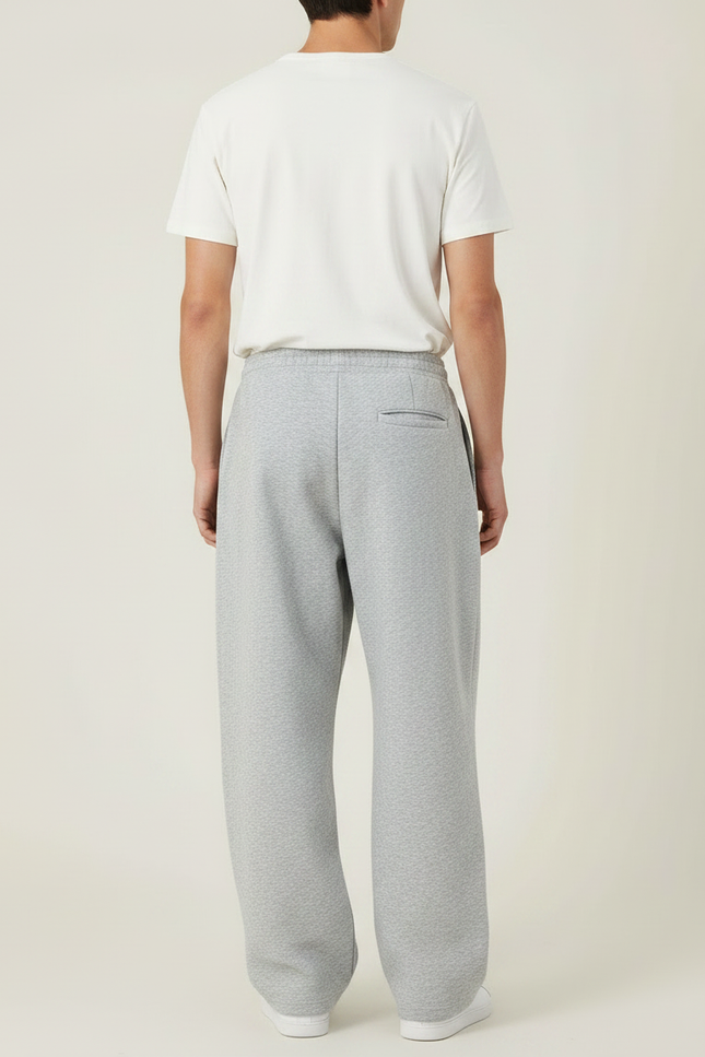 Pantalon Gris Ample Molletonné Sport Décontracté Homme - vue 2