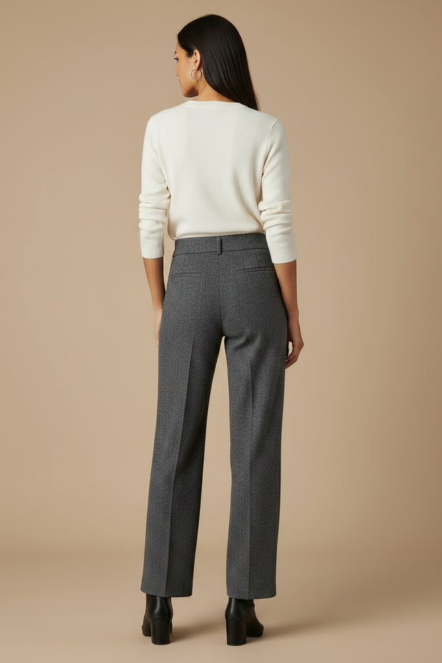Pantalon Tweed Gris - vue 2
