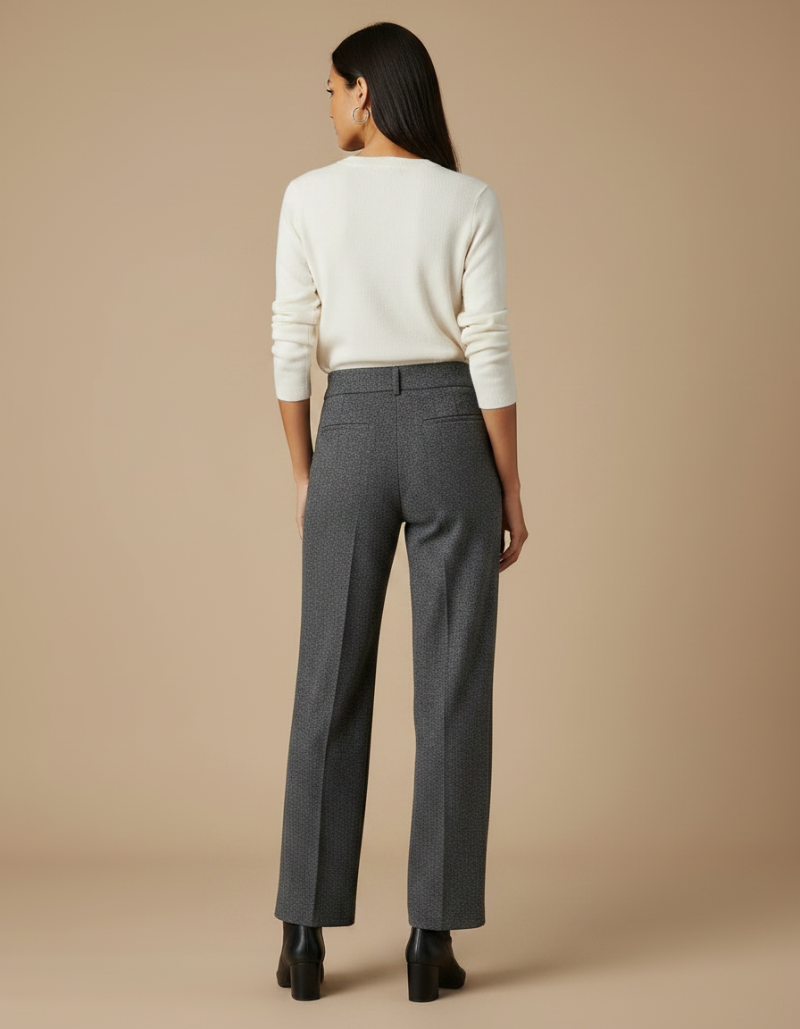 Pantalon Tweed Gris - vue 2