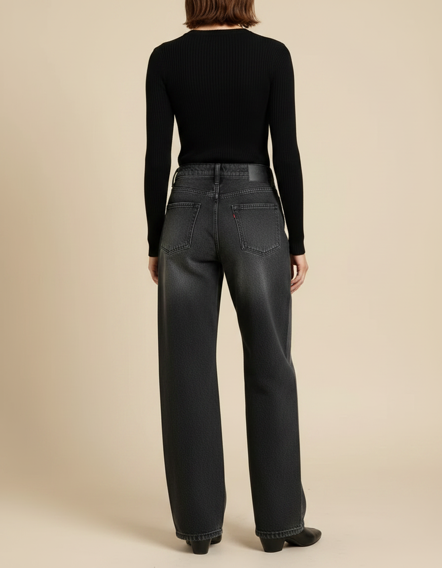Pantalon Gris Noir - Jean - vue 2