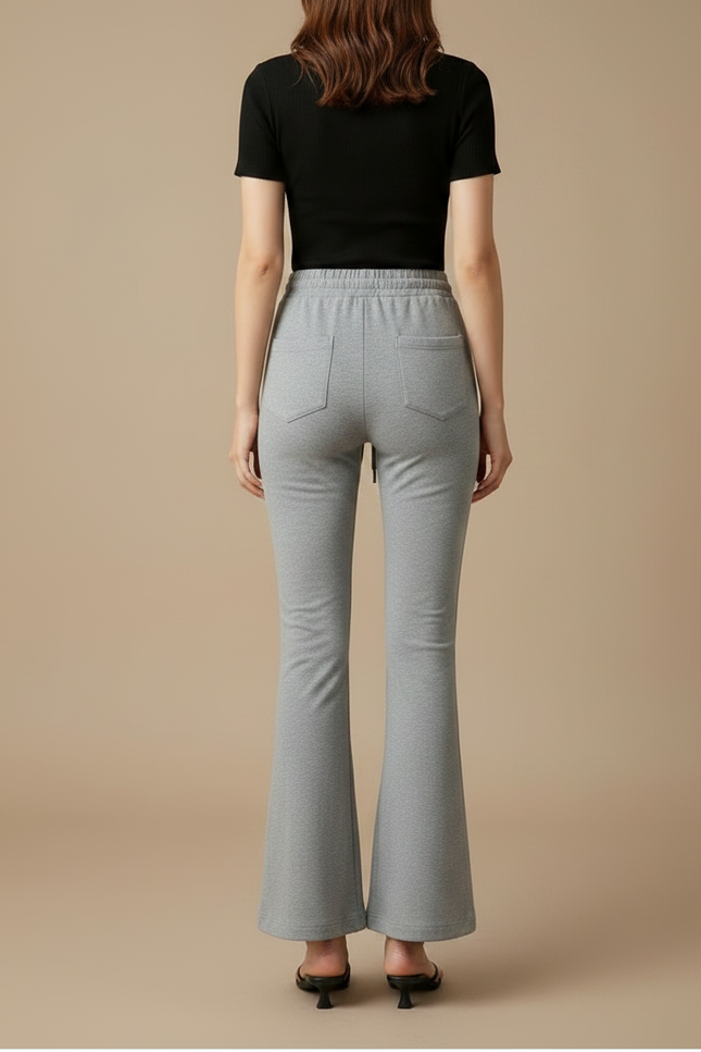 Pantalon Gris Patte D'eph - Molleton - vue 2