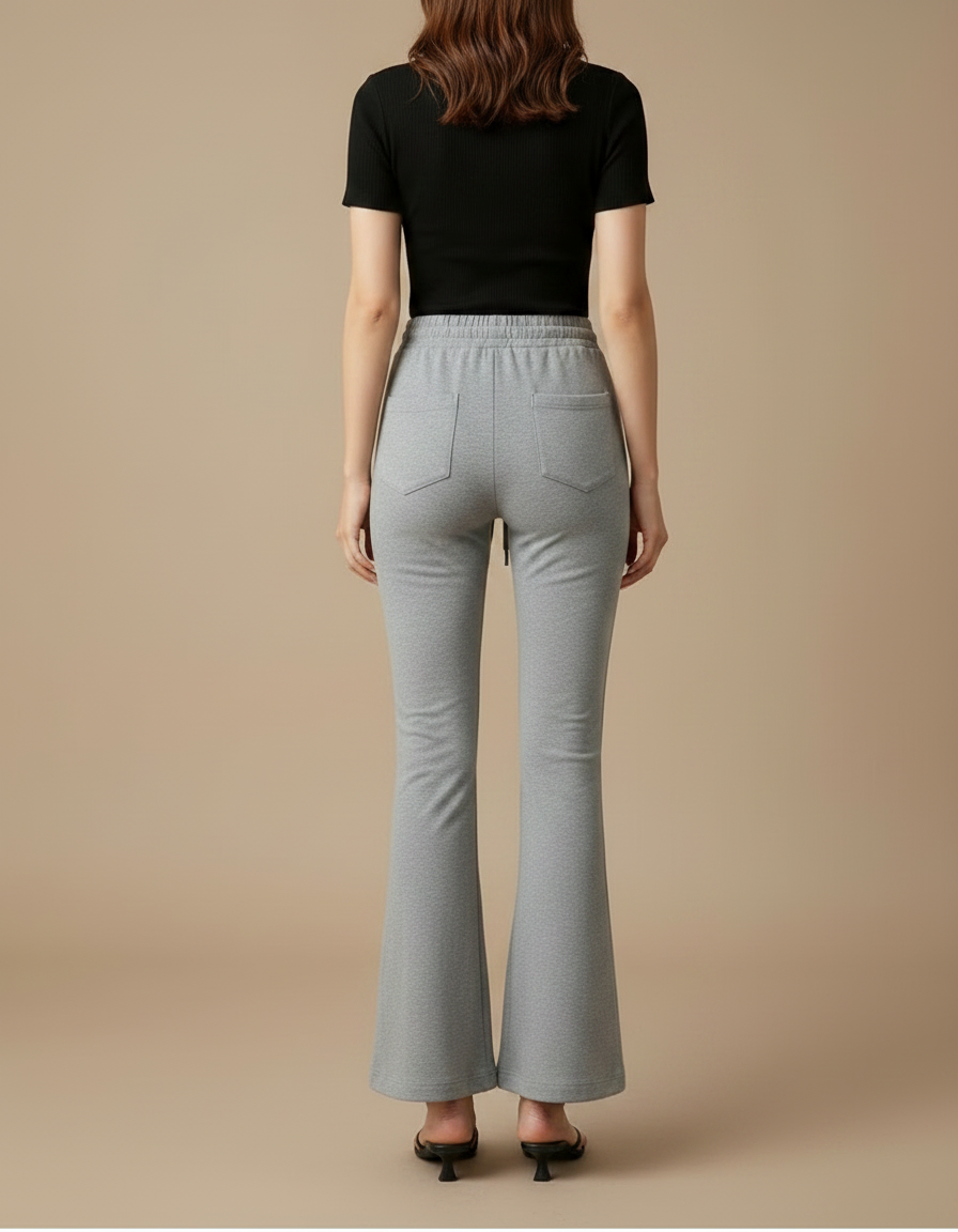 Pantalon Gris Patte D'eph - Molleton - vue 2
